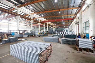 ทีมงานและพื้นที่การผลิตของ Hongsheng Radiator